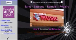 Desktop Screenshot of citymusicstore.net