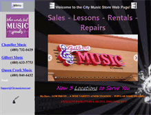 Tablet Screenshot of citymusicstore.net